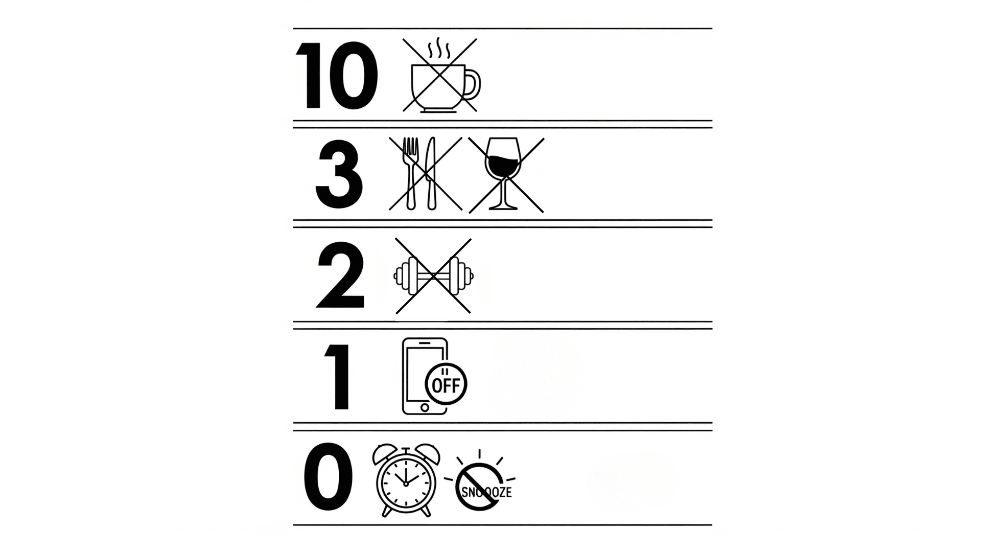 What Is the 10-3-2-1-0 Sleep Rule?